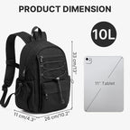 G4Free 10L Small Backpack for Women Men Lightweight Mini Travel Backpacks - Image 2