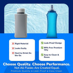TPU Soft Flask 500ml with Straw & Cap, 2 Pack Collapsible Sports Water Bottles - Image 4