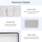 Junction Box IP65 Waterproof Dustproof ABS Plastic Enclosure, Outdoor and - Image 4