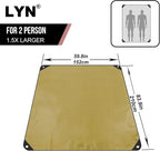 LYN Heavy Duty Emergency Blanket Survival Gear Waterproof Insulated Blanket - Image 2
