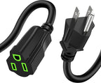 Power Extension Cord 7FT/84Inch, 3 Prong Grounded Electric Extension Cable by ECJTU-US