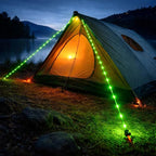 Solar Luminous Paracord Rope, 23ft Solar-Powered Green Glow Rope - Image 3