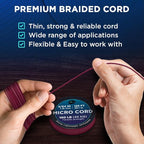 TECEUM Micro Paracord – 1.18 mm X 125 ft – Micro Utility Cord – Thin Braided - Image 3