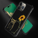 for iPhone 11 Pro Max Case, Pig Sunflower Yellow Sunshine Pattern Graphic - Image 2