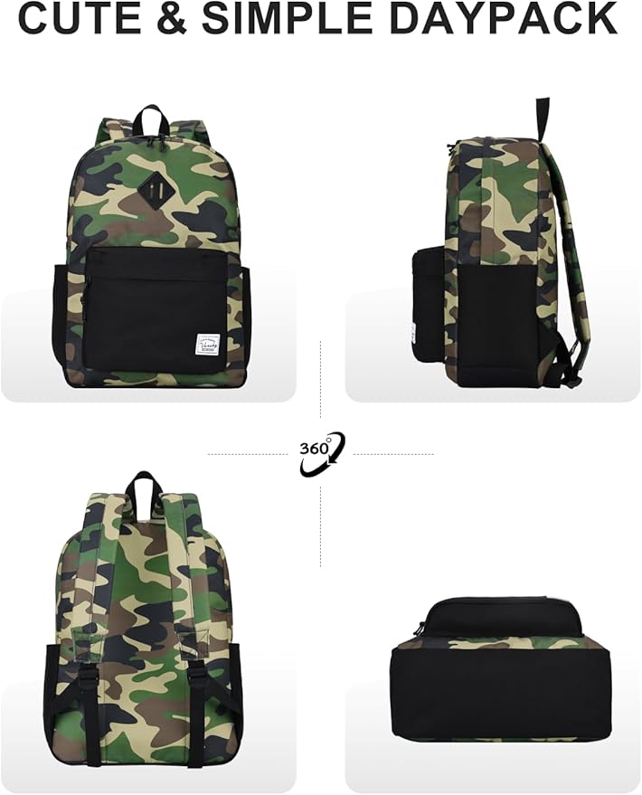 VASCHY Lightweight Backpack for Men, Water Resistant Classic Daypack for Travel - Image 6
