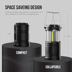 Lichamp LED Camping Lantern, 4 Pack Battery Powered Flashlight - Image 2