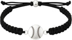 Sportybella - Baseball Bracelet, Baseball Jewelry, Adjustable Braided Baseball by Sportybella