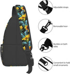 Sunflower And Blue Butterfly Sling Bag - Image 5