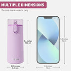 5oz Small Water Bottles with Straw, Mini Water Bottle with One-Hand Open Design - Image 2