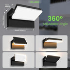 ALUSSO® 20W/40W/55W LED Flood Lights Outdoor, 360° Rotatable Outdoor Wall Light - Image 5