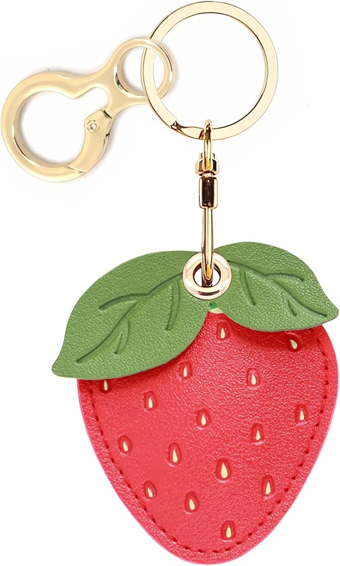 Leather Keychain Holder Case Compatible by BORKUANA
