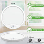 zemty 4Pack 9inch Motion Sensor Ceiling Lights Wired, 18W 1800lm 3CCT/3 - Image 5