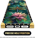 Compatible with iPhone Xs Max Case, Colourful Dragonfly Pink Lily Pads Luxury - Image 5
