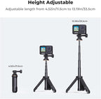 K&F CONCEPT 33.5cm/13.2" Selfie Stick Tripod, Portable Vlog Handle Grip Action - Image 2