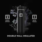 IRON °FLASK Camping & Hiking Hydration Flask - 40 oz Midnight Black - Image 4
