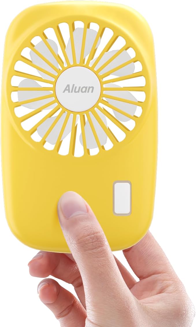 Aluan Handheld Fan Mini Fan Powerful Small Personal Portable Fan Speed by Aluan