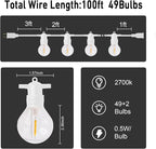 HISTAR 100FT White Outdoor String Lights - Image 2