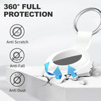 Linsaner Case for AirTag 2nd Gen & 1st Gen, Silicone Holder Keychain Key Ring - Image 2