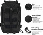 30L Black Tactical Backpack - Image 4