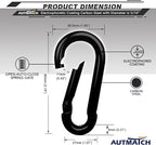 AUTMATCH Carabiner Clips, 4 Pack - Image 4