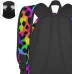 cfpolar 17 Inch Backpack Rainbow Leopard Animal Laptop Bag Shoulder Bag School - Image 7