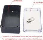 Project Box IP65 Waterproof Junction Box ABS Plastic Black Electrical Boxes DIY - Image 4