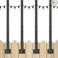 AHRLHR 4 Pack 2.8Ft String Light Poles 4 Pack, Light Poles by Unknown