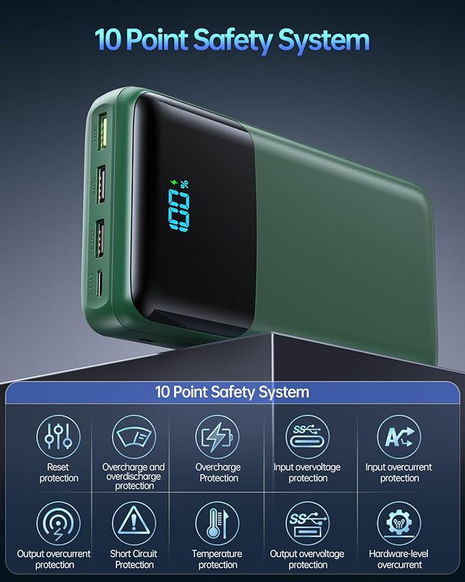 Portable Charger Power Bank 50000mAh, USB-C PD 30W Fast Charging External - Image 5