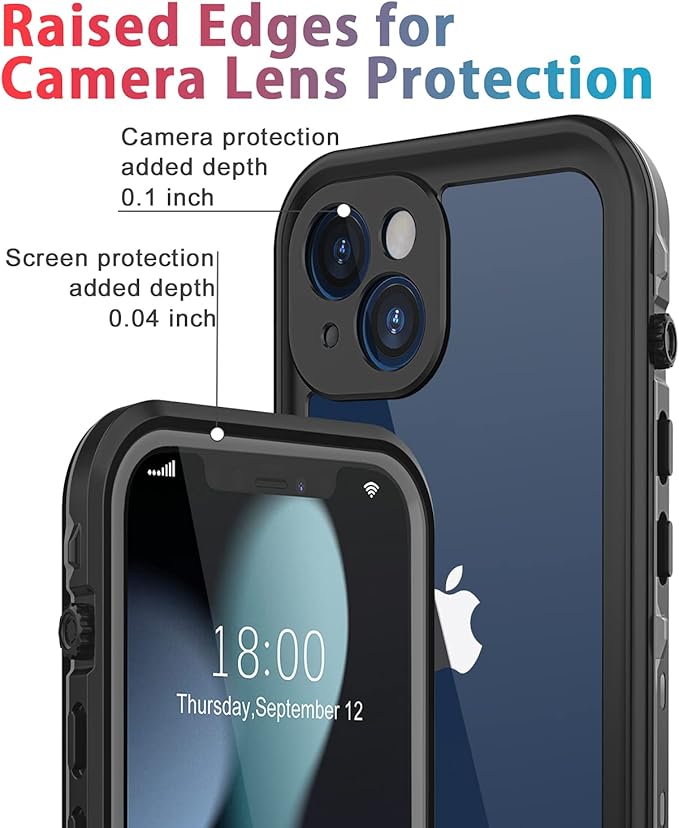 for iPhone 13 Mini Case Waterproof Shockproof Dustproof Full-Body Sturdy - Image 2