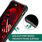 for iPhone 7 Plus/8 Plus Case, Gestures Funny Skull Pattern Graphic Design - Image 2
