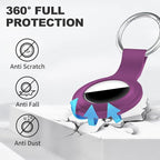 Linsaner Case for AirTag 2nd Gen & 1st Gen, Silicone Holder Keychain Key Ring - Image 2