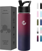 COKTIK 22oz Sports Water Bottle, Stainless Steel Water Bottle by coktik