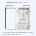 LeMotech Electrical Box, IP67 Waterproof Hinged Clear Cover Stainless Steel - Image 5