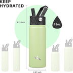 Konokyo 18 oz Insulated Water Bottle Stainless Steel Sport Bottles - Image 5
