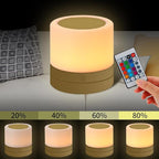 ERUN Nursery Night Light for Kids, USB Rechargeable Small Desk Lamp, 13 RGB - Image 5
