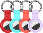 Compatible with AirTag Holder Case Keychain 4 Pack, - Image 9