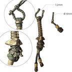 Handmade Lanyards with Brass Beads – Paracord 550 Survival Gear Leash - Image 3