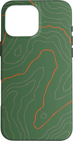 Backcountry Topo Guide Orange Lines Topographical Map Case by Unknown