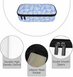 Blue Leaves Pencil Case Tropical Palm Summer Nature Tree Exotic Pencil Bag Pen - Image 3