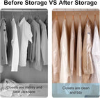 BEISHIDA 20PCS 60 Inch Plastic Garment Bag-Plastic Clear Dry Cleaner Laundry - Image 5