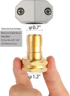 Garden Hose Repair Kits, 2 Pack Brass Water Hose Connector, Fit 3/4" and 5/8" - Image 2