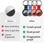 Linsaner Case for AirTag 2nd Gen & 1st Gen, Silicone Holder Keychain Key Ring - Image 6