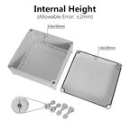 LeMotech Waterproof Dustproof IP67 Junction Box DIY Case Enclosure Gray 11 x 11 - Image 4