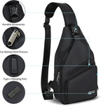 AMJ Crossbody Sling Bag Men Women, Casual Shoulder Backpack, Chest Daypack - Image 3