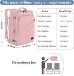 MATEIN 45L Womens Travel Backpack, Extra Large Carryon Backpack Fits Overhead - Image 2