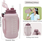 64oz Foldable Silicone Water Bottle - Image 5