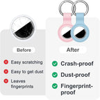 Linsaner Holder for AirTag 2nd Gen & 1st Gen, Silicone Case Keychain Key Ring - Image 6