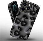 for iPhone 12 Pro Max Case, HL2 Cute Cool Cherry Black Hybrid 2 Layer Hard - Image 2