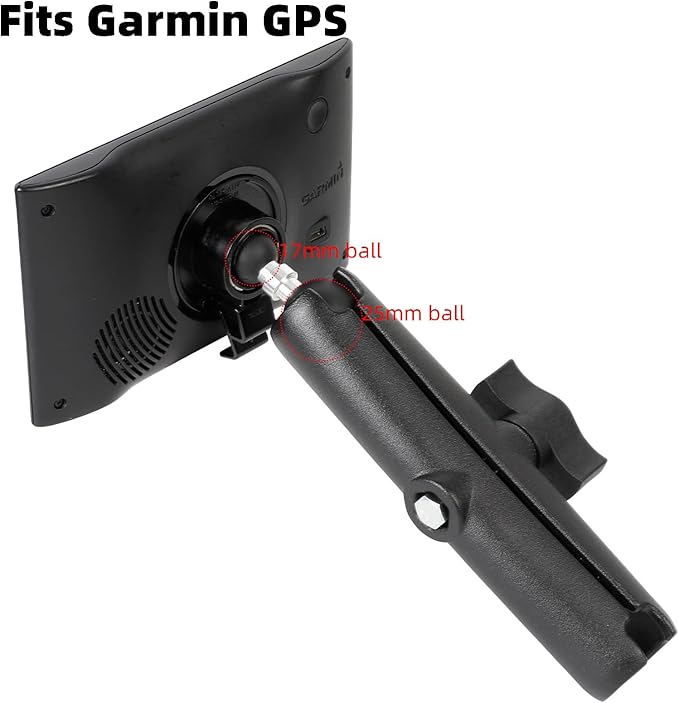 1" to 17mm Ball Adapter with 5.9" Long Double Socket Arm, Compatible with RAM B - Image 4