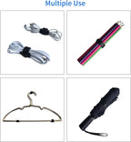 160PCS 8inches Cable Ties Reusable Multi-Colour Cord Straps Multi-Purpose Wire - Image 5